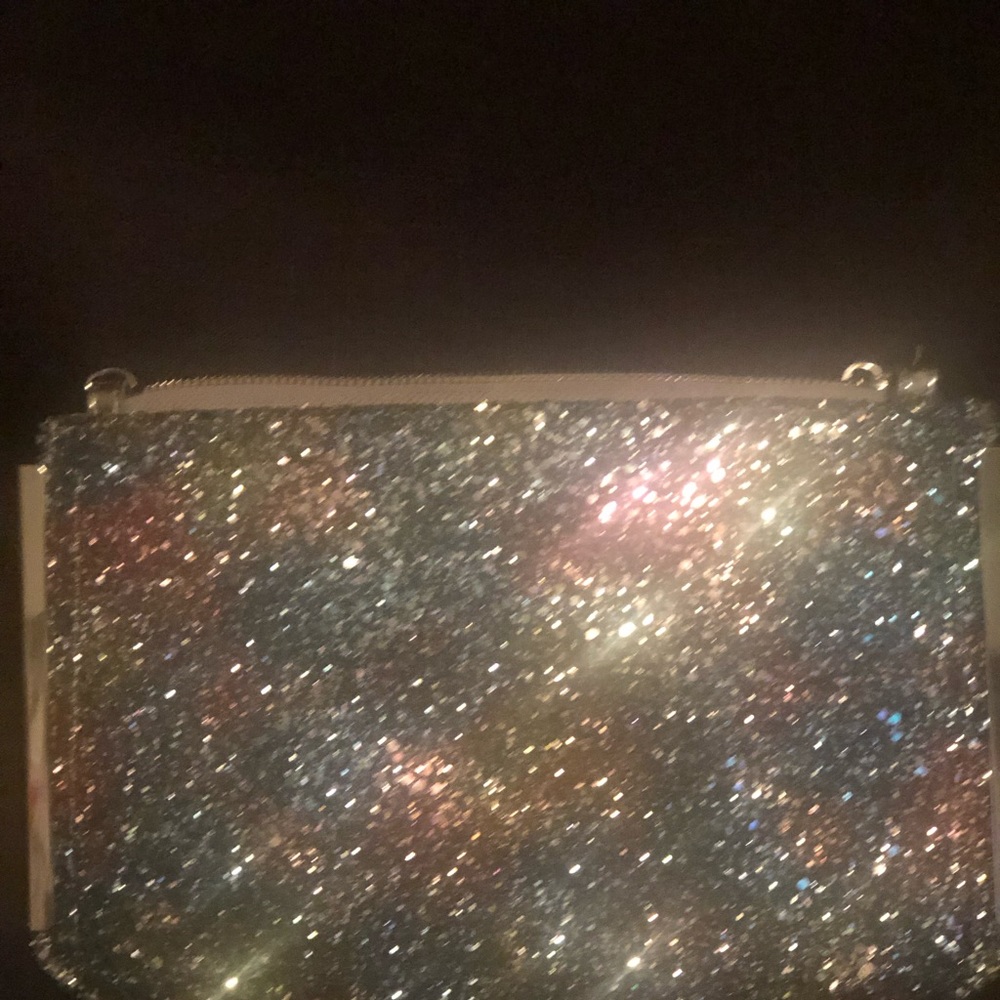 Steve Madden Sparkly Multicolored Clutch - image 3